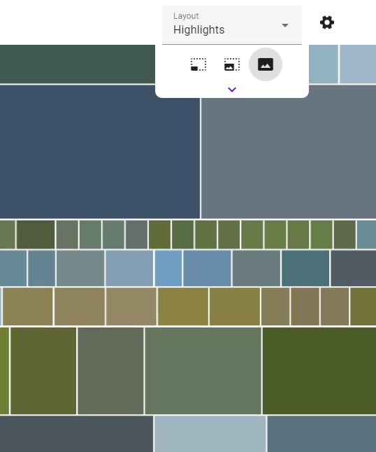 Highlights layout example